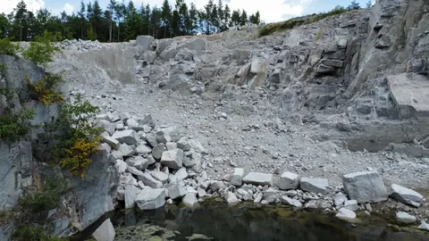 Lom Žernovka u Mukařova, letecký pohled 3