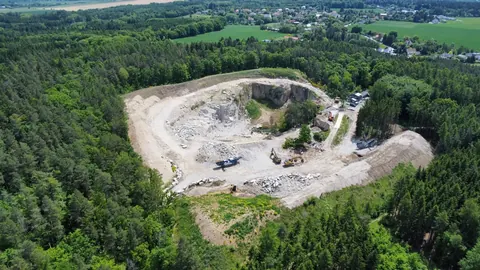 Lom Žernovka u Mukařova, letecký pohled 4