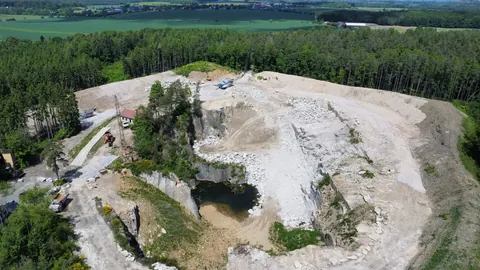 Lom Žernovka u Mukařova, letecký pohled 8